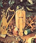Hieronymus Bosch Canvas Paintings - Garden of Earthly Delights, detail of right wing